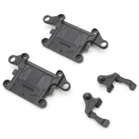 Kyosho Mini-Z MR-04 hard front suspension arm set for RC car, showing detailed plastic parts and assembly components.