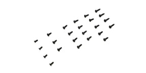 Kyosho Mini-Z MR-04 RC car screw set with various small screws for model assembly and maintenance.