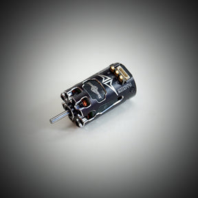 Team Powers MBX V4 Mini-Z RC car with sensored brushless motor, showing detailed view of the compact, high-performance vehicle.