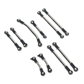 Redcat Aluminum Link Set for Ascent-18 APEX RC crawler, featuring durable metal links and precise construction for improved performance.