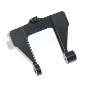 Redcat brass servo holder used in RC car models, featuring a sturdy design for secure servo mounting.