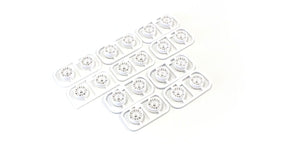 Kyosho Multi Offset Wheel Set II in white with RAYS RE30 design for mini-Z RC cars, featuring detailed wheel and tire craftsmanship.