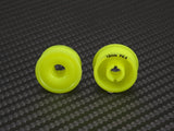 PN Racing: Machine Delrin Cut 8.5x19mm Flanged Wheel (Yellow)