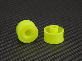 PN Racing 11x20mm flanged yellow wheel with 3mm offset, designed for RC cars, shown in the product image.