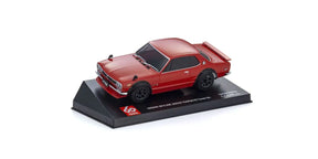 Kyosho Mini-Z ASC Nissan Skyline 2000GT-R 60th Anniversary RC car part, close-up of component with branding details.