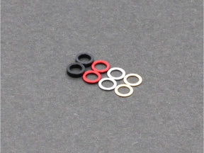 Radtec RC Mini-Z MR04 King Pin Shim Set showing small metal shims for RC car suspension adjustment.