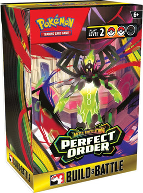 Pokemon Pokémon TCG Perfect Order Build & Battle Box with cards, booster packs, and accessories for strategic gameplay