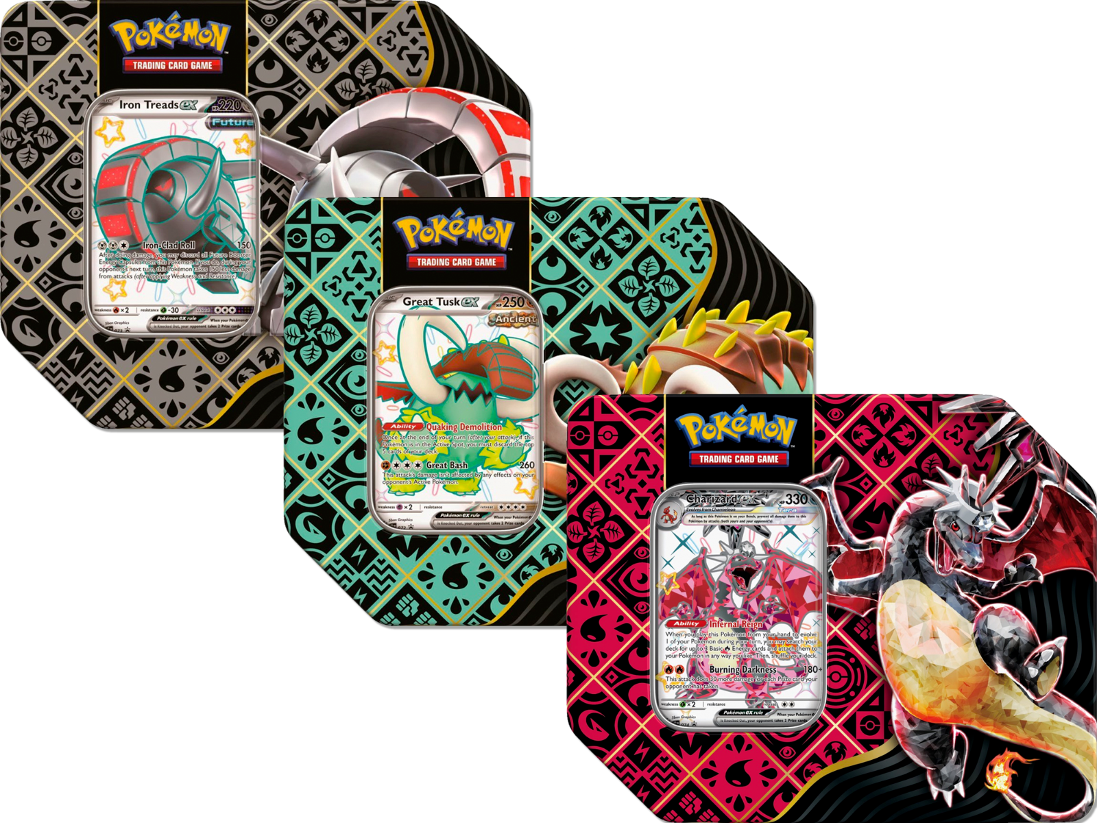 Pokemon TCG: Paldean Fates Tins (3-pack)