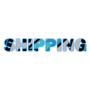 Hobby Addicts shipping icon with a delivery truck and package illustration on a white background