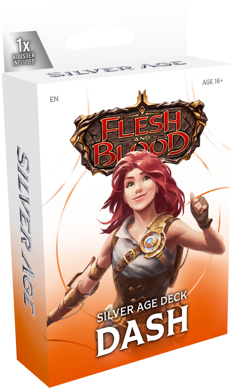 Legends Story Studios Flesh and Blood Silver Age Chapter 1 Starter Decks collectible trading cards on a white background.
