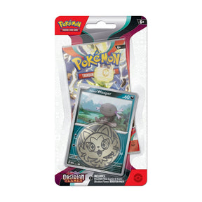 Pokemon Wooper card from the Obsidian Flames Checklane Blister, featuring colorful artwork and detailed design.