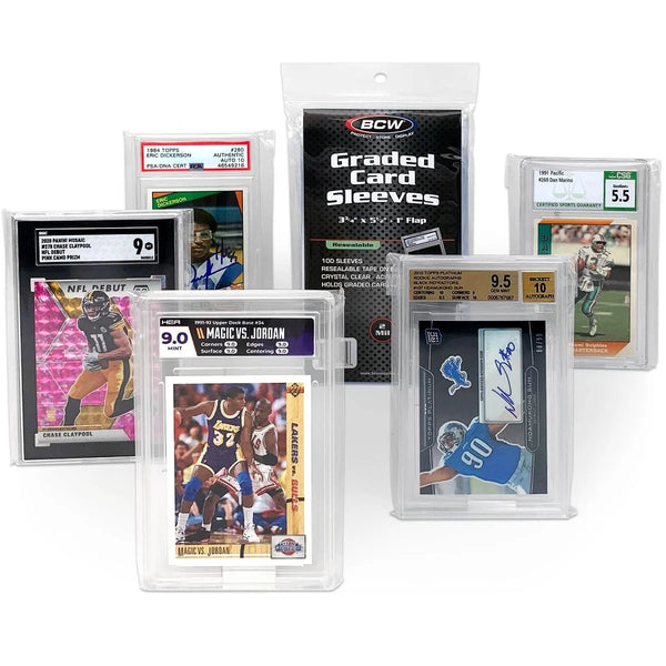 BCW: Resealable Graded Card Sleeves (100 Sleeves)
