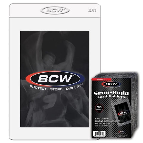 BCW: Semi-Rigid Card Holder #1 (50 Holders)