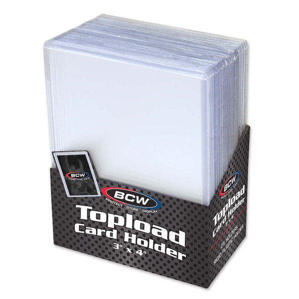 BCW: 3x4 Standard Topload Card Holder (25 Holders)