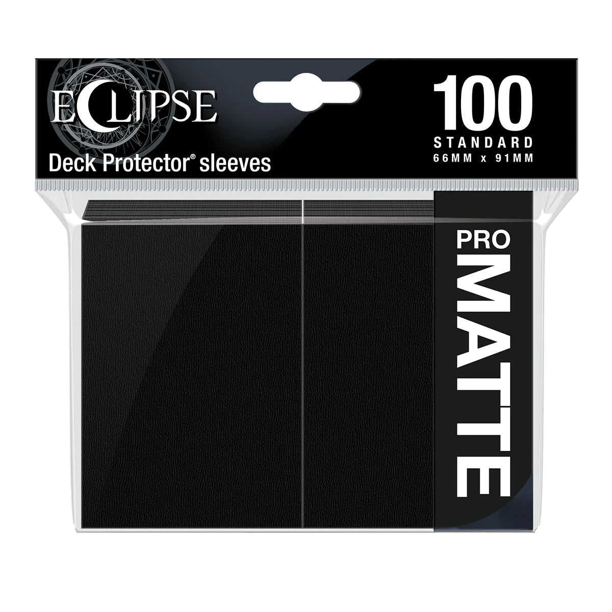 Ultra Pro - Eclipse Matte Standard Deck Protector Sleeves - 100 count (Jet Black)