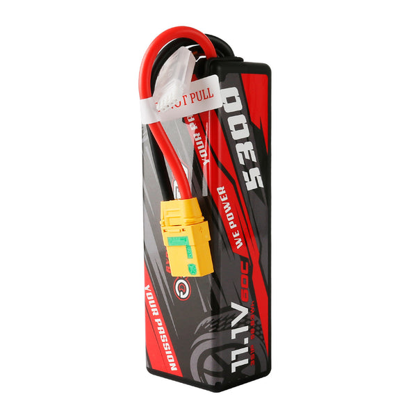 Gens Ace - 5300mAh 11.1V 60C 3S1P Hard Case Lipo Battery with XT90-S