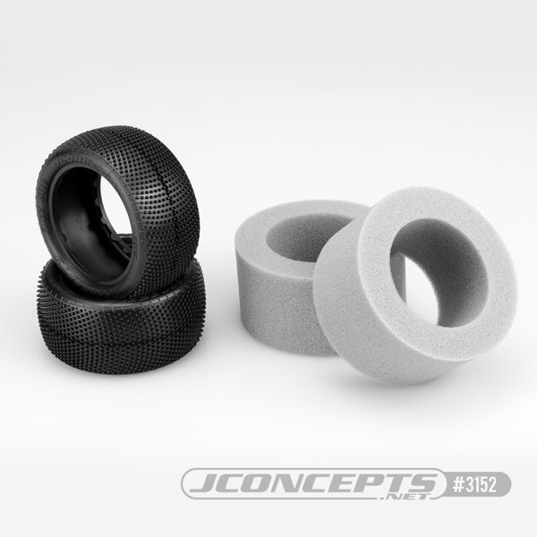 JConcepts - Fuzz Bite - 2.2" Pink Compound - 1/10 Buggy - Rear Carpet Tires - 2pcs - Hobby Addicts