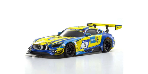 Kyosho - Mini-Z - MR-03 RWD Readyset - Mercedes AMG GT3 No.5 24H Nurburgring 2018 (Yellow & Blue) 32345BLY