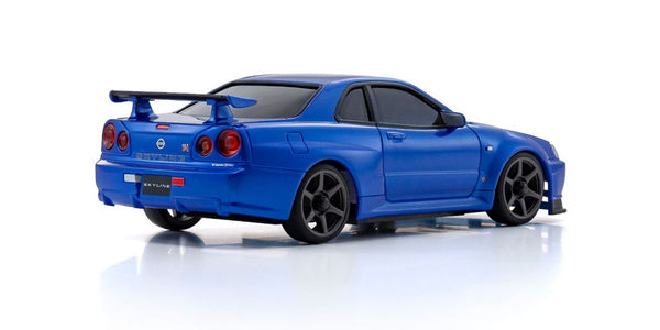 Kyosho - Mini-Z Autoscale body - ASC MA-020S Nissan Skyline GT-R R34 V.spec Ⅱ Nur (Metallic Blue)