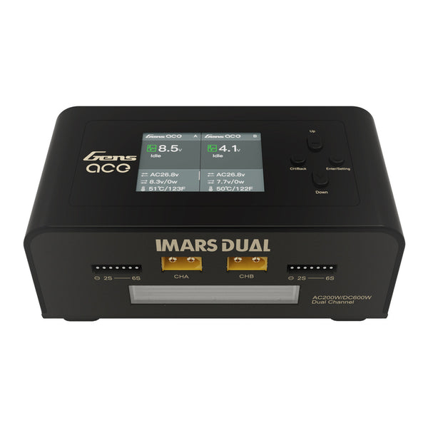 Gens Ace - iMars Dual Channel AC200W/DC300W Balance Charger (Black)