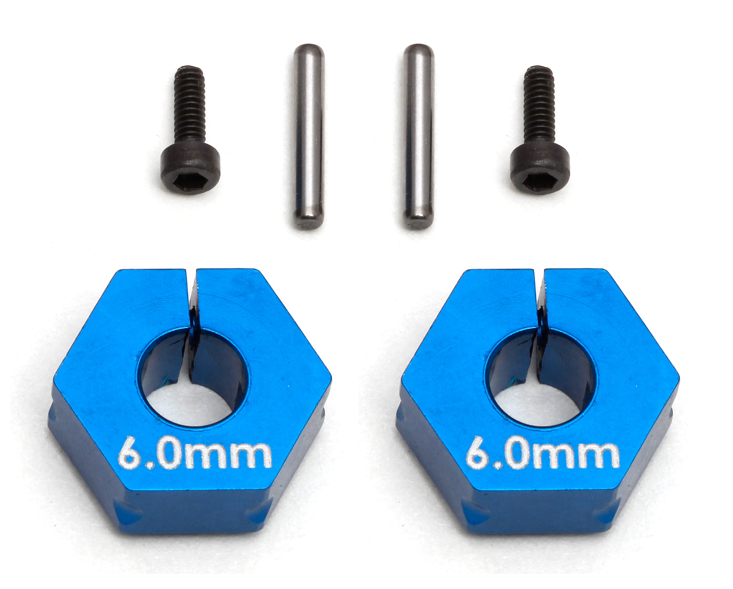 Team Associated - FT Clamping Wheel Hexes, 6.0 mm - 71034 - Hobby Addicts