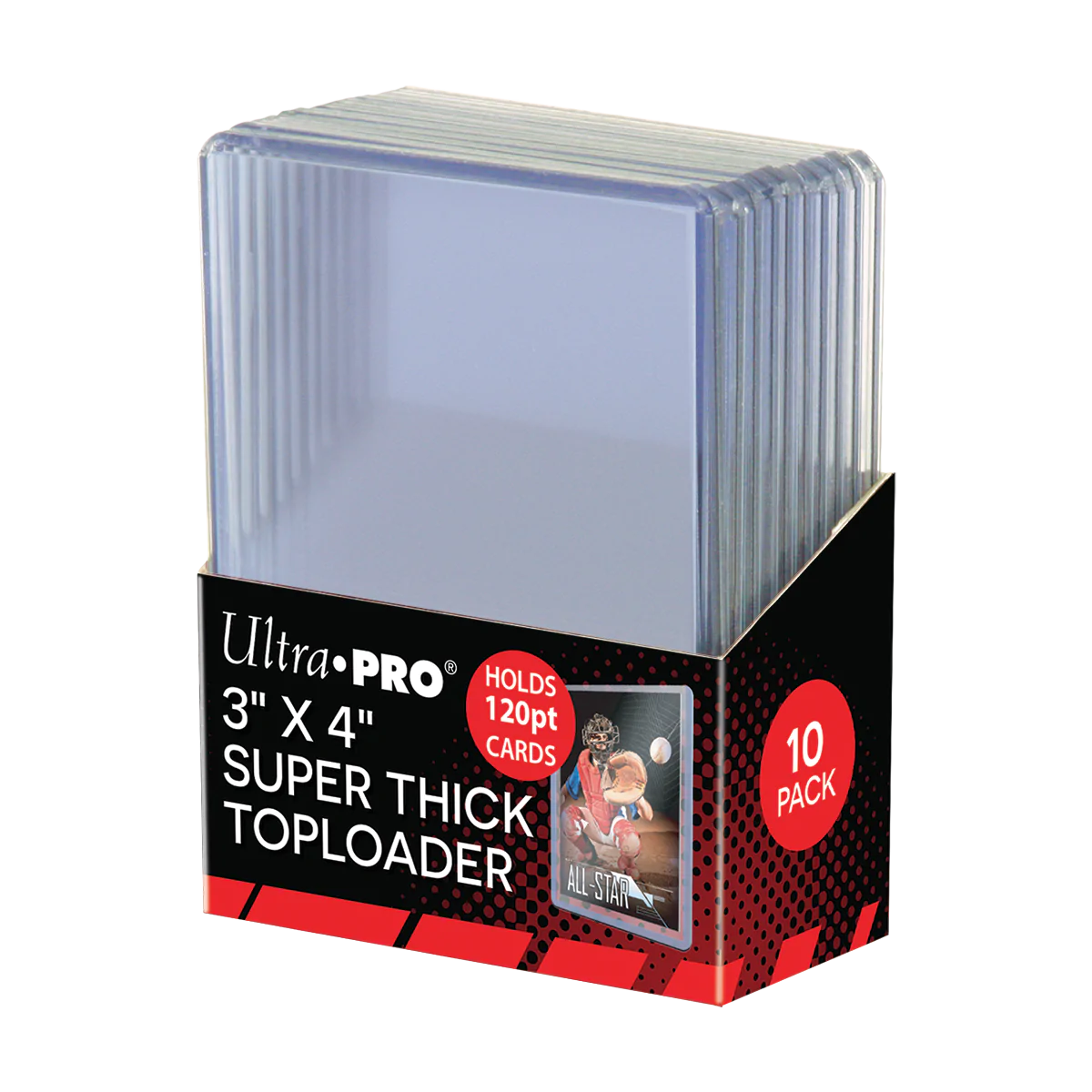 Ultra Pro - 3"x4" Super Thick 120PT Toploaders - 10 pack