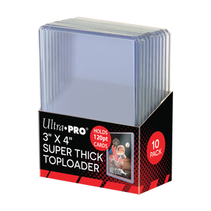 Ultra Pro: 3"x4" Super Thick 120PT Toploaders 10ct