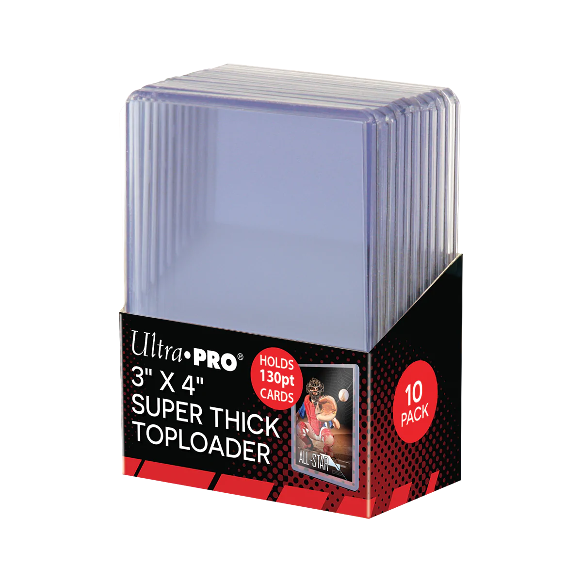 Ultra Pro - 3"x4" Super Thick 130PT Toploaders - 10 pack