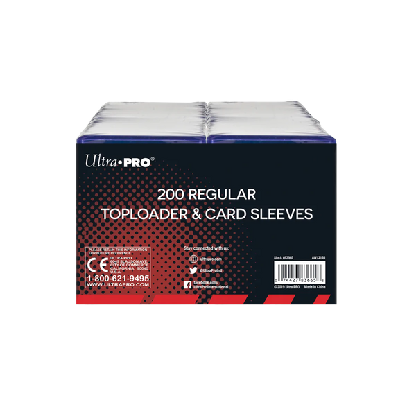 Ultra Pro - 3"x4" Regular Toploaders and Soft Sleeves Bundle (200ct)