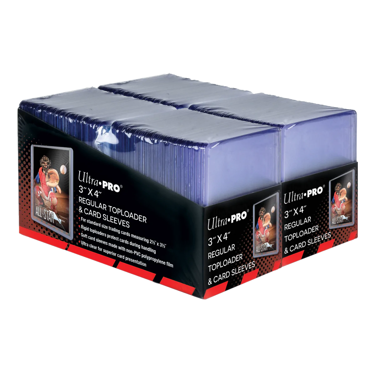 Ultra Pro - 3"x4" Regular Toploaders and Soft Sleeves Bundle (200ct)