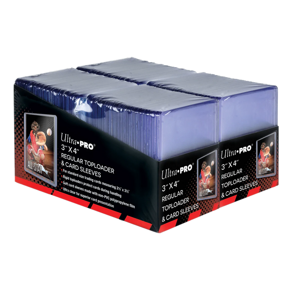Ultra Pro - 3"x4" Regular Toploaders and Soft Sleeves Bundle (200ct)