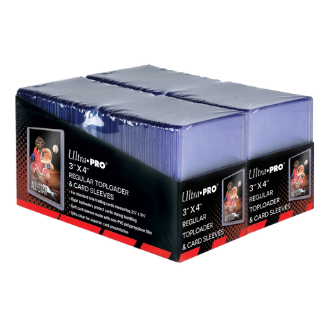 Ultra Pro - 3"x4" Regular Toploaders and Soft Sleeves Bundle (200ct)