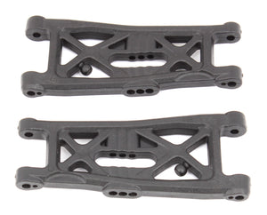 Team Associated - RC10B6.3/4 FT Front Suspension Arms, gull wing, carbon - 91872 - Hobby Addicts