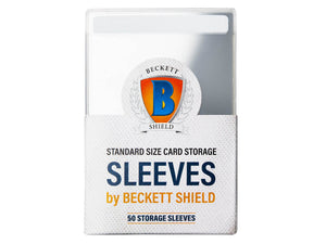 Beckett Shield - Standard Semi-Rigid Card Sleeves - 50 count - Hobby Addicts