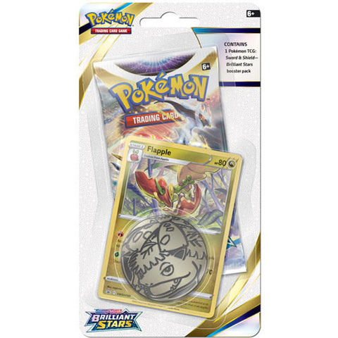 Pokémon TCG - Brilliant Stars - Checklane Blisters Carton (Flapple) - Hobby Addicts