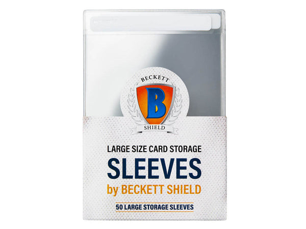 Beckett Shield - Large Semi-Rigid Card Sleeves - 50 count - Hobby Addicts