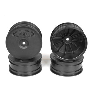 DE Racing: Speedline Buggy Front Wheels for 22X-4 & EB410 (Black)