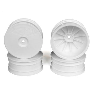 DE Racing: Speedline Buggy Front Wheels for TLR 22X-4 & EB410 (White)