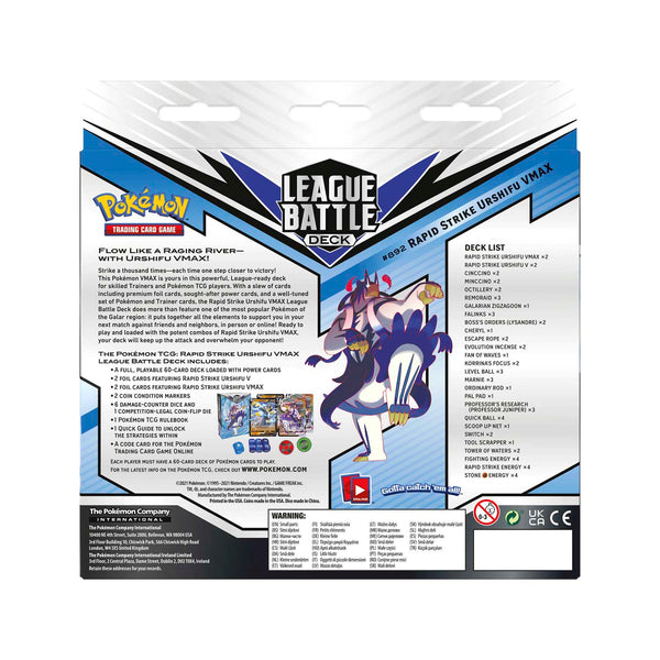 Pokémon TCG - Rapid Strike Urshifu - VMAX League Battle Deck - Hobby Addicts