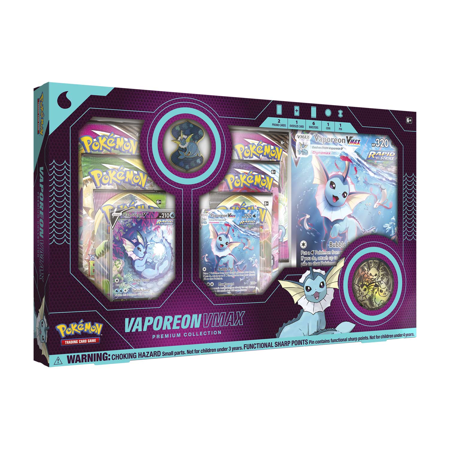 Pokémon TCG - Vaporeon VMAX Premium Collection - Hobby Addicts