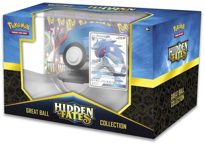 Pokémon TCG - Hidden Fates - Great Ball Collection - Shiny Zoroark-GX - Hobby Addicts