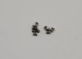 Reflex Racing RX28-023 M2x4mm head screws for RC car parts, showing metal screws with Phillips heads and threading.