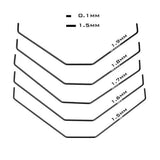 Tekno - TKR6610 – Rear Sway Bar Set (1.5, 1.6, 1.7, 1.8, 1.9mm)