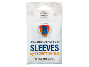 Beckett Shield - Thick standard size sleeves (130pt) - 100 count - Hobby Addicts