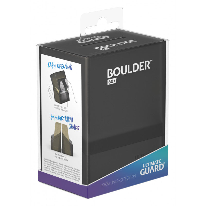 Ultimate Guard - Deck Case Boulder 60+ - Onyx - Hobby Addicts