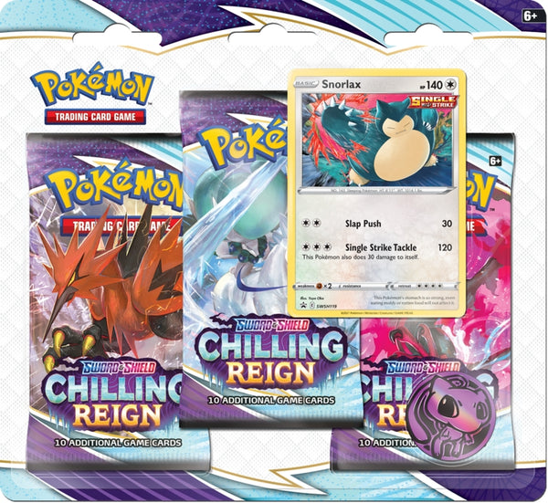 Pokémon TCG - Sword & Shield - Chilling Reign - Three-Booster Blister - Hobby Addicts