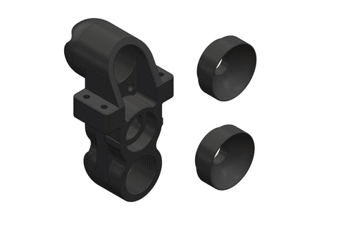 Team Corally - Composite Pillow Ball Cup Front Steering Block - Python, Radix or Shogun - Hobby Addicts