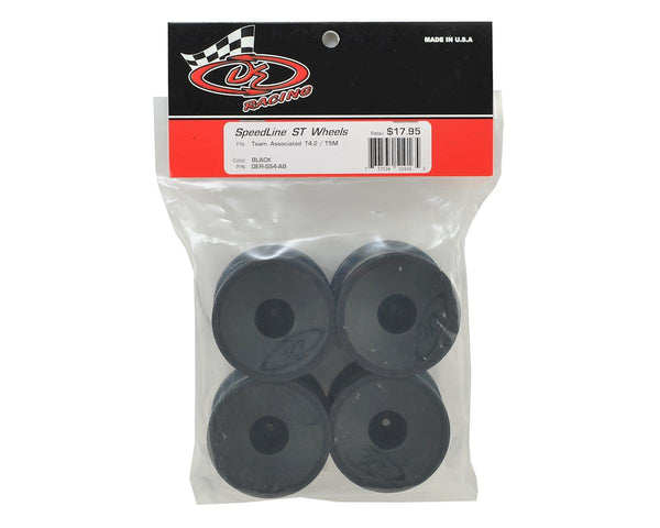 DE Racing: Speedline ST Wheels for 1/10 Trucks (Black)