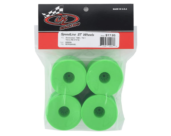 DE Racing: Speedline ST Wheels for 1/10 Trucks (Green)