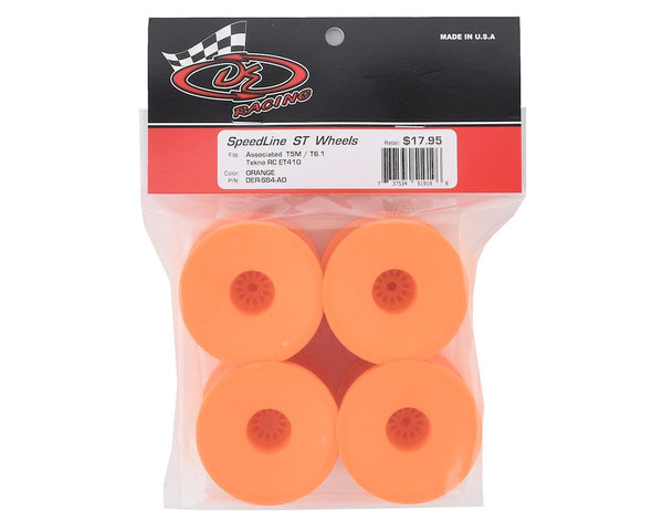 DE Racing: Speedline ST Wheels for 1/10 Trucks (Orange)